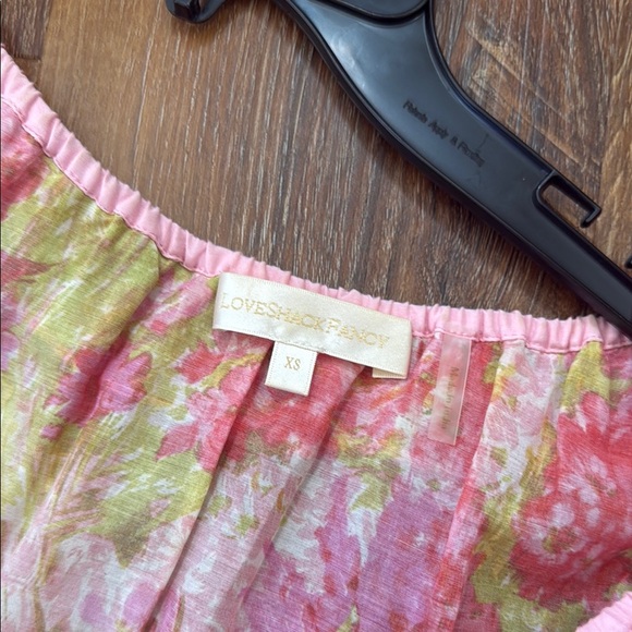 LoveShackFancy Pink and Green Floral Dress - Picture 2 of 2